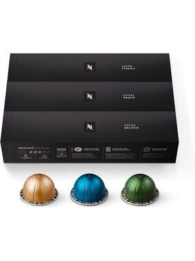 Variety Pack Coffee Pods, Medium & Dark Roast, 30 Count for Nespresso Vertuo